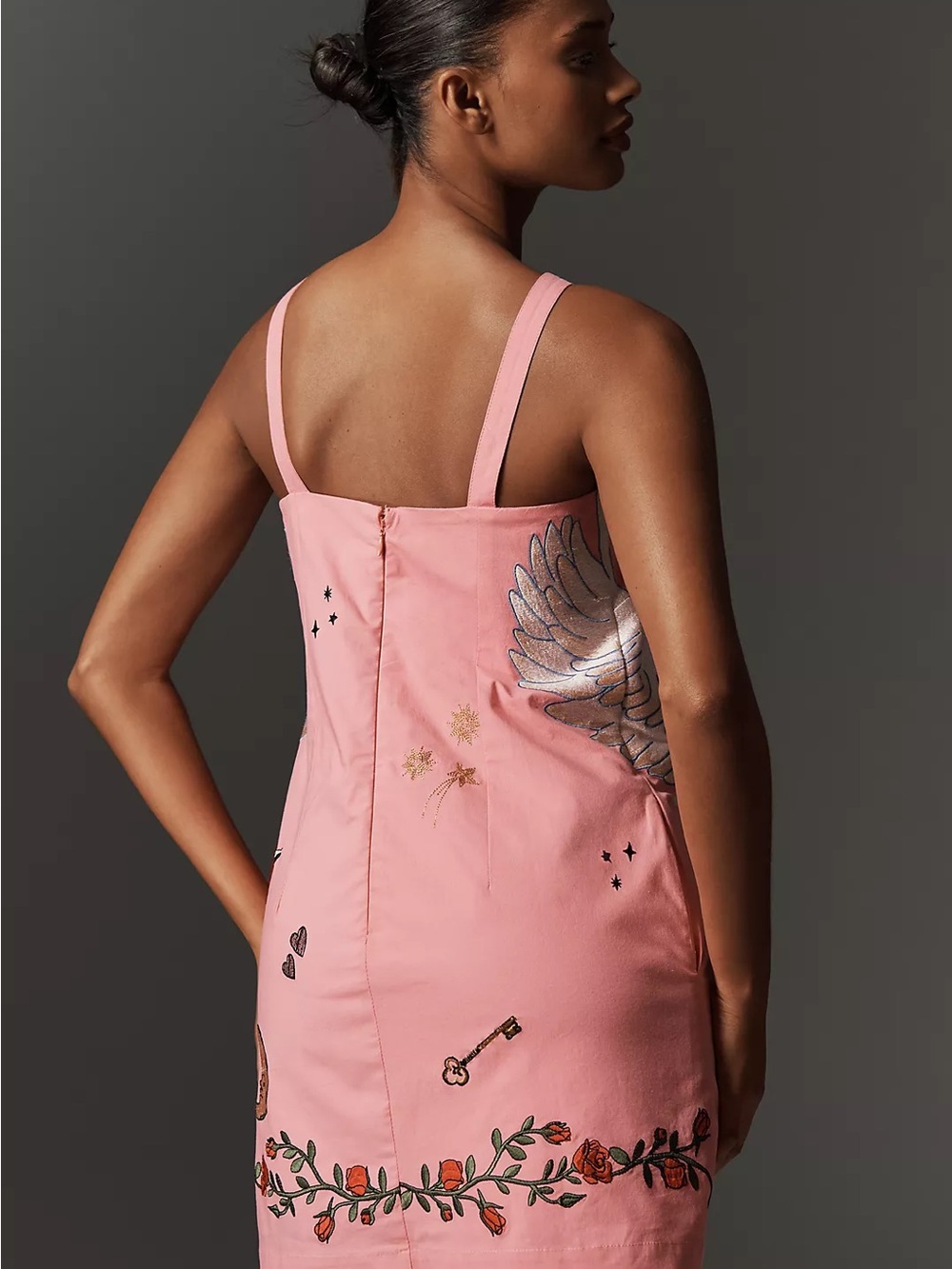 Anthropologie Embroidered Mini Shift Dress - Picture 4 of 14